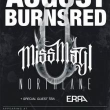 Miss May & August Burns Red 2015 tour poster