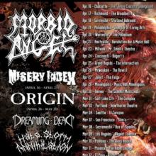 Morbid Angel US Tour 2018 poster