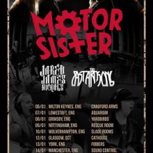 Motor Sister UK Tour 2016 poster