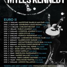 Myles Kennedy EU Tour 2018 poster