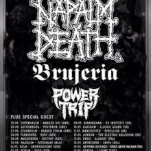 Napalm Death European & UK Tour 2017 poster