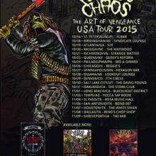 Nervochaos US Tour 2015 poster