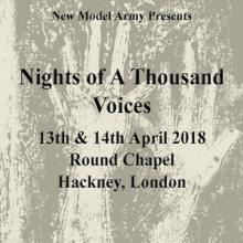 New Model Army London Shows 2018 poster