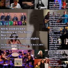 Nick Didkovsky Performance Series 2015 poster