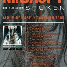 Ninjaspy Canadian Tour 2017 poster