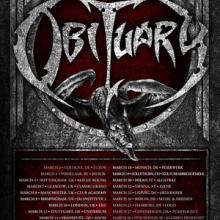Obituary Euro & UK Tour 2018 poster