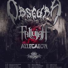 Obscura Euro Tour 2019 poster