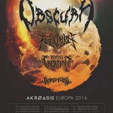 Obscura European Tour 2016 poster