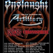 Onslaught Euro Tour 2017 poster
