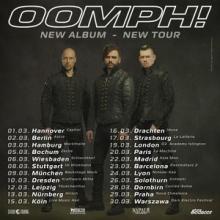 Oomph! Euro Tour 2019 poster