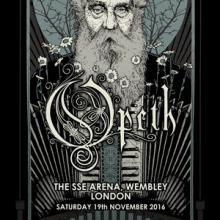 Opeth Wembley Arena live show 2016 poster