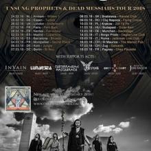 Orphaned Land Euro Tour 2018 poster