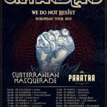 Orphaned Land European Tour 2019 poster