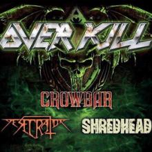 Overkill European Tour 2016 poster