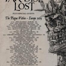 Paradise Lost European Tour 2015 poster
