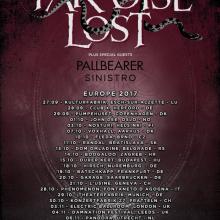 Paradise Lost Euro Tour 2017 poster