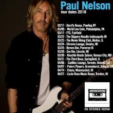 Paul Nelson North American Tour 2018 poster