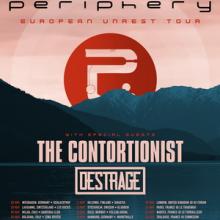 Periphery The Contortionist Euro Tour 2017 poster