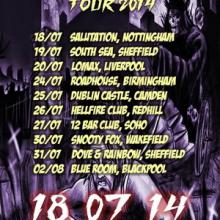 The Senton Bombs Tour 2014 poster