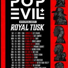 Pop Evil Canada Tour 2018 poster