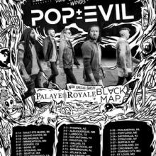 Pop Evil US Tour 2018 poster