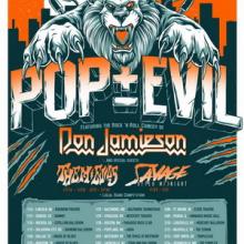 Pop Evil US Tour 2019 poster