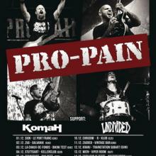Pro-Pain Euro Tour 2016 poster
