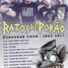 Ratos De Porão Euro Tour 2017 poster