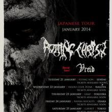 Rotting Christ Japan tour 2014 poster
