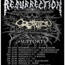 Resurrection March of Death tour poster