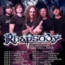 Rhapsody Euro Tour 2018 poster