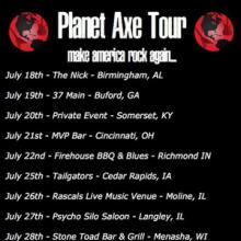 Ryan Roxie US Tour 2018 poster