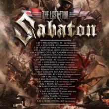 Sabaton North American Tour 2017 poster