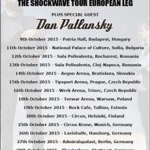 Joe Satriani Euro Tour with Dan Patlansky poster