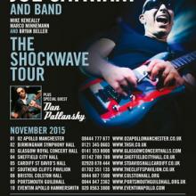 Joe Satriani Dan Patlansky UK Tour 2015 poster