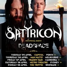 Satyricon Australian Tour 2018 poster