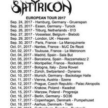 Satyricon Euro Tour 2017 poster