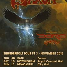 Saxon UK Live Shows 2018 poster