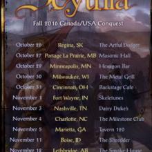 Scythia North American Tour 2016 poster