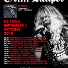 Steve Grimmett’s Grim Reaper US Tour 2018 poster