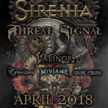 Sirenia North American Tour 2018 poster