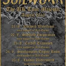 Soilwork Live Shows 2016 poster