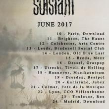 Sólstafir Euro & UK Tour 2017 poster