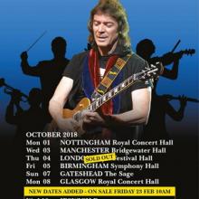 Steve Hackett UK Tour 2018 poster