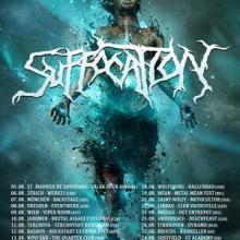Suffocation Euro Tour 2017 poster