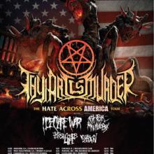 Thy Art Is Murder Hate Across America Tour 2013 poster