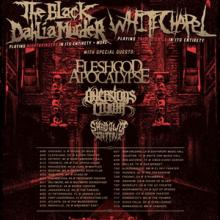 The Black Dahlia Murder and Whitechapel US Tour 2018 poster