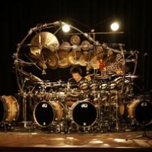 Terry Bozzio drum set pic