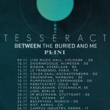 TesseracT Euro Tour 2018 poster