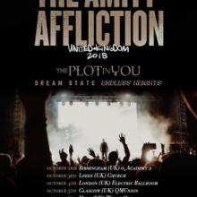 The Amity Affliction UK Tour 2018 poster
